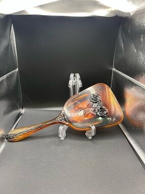 Vintage Hand Mirror Vintage Tortoise Shell Roses